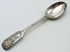 A Jersey militia tablespoon, maker Charles T. Main