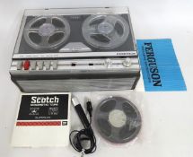 A Ferguson reel to reel tape auto recorder tape de