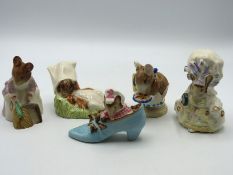 Four Beswick & one Royal Albert Beatrix Potter fig