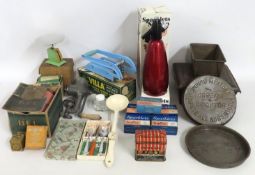 A selection of vintage kitchen ware items includin
