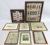 Two watercolours including one titled Studland Bay