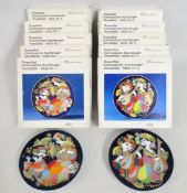 A boxed quantity of ten decorative Rosenthal studi