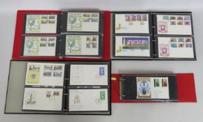 Four 1970s first day cover albums Jersey, Gibralta