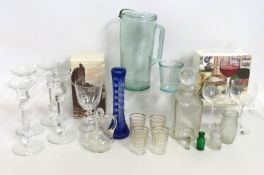 A Bacardi cocktail mixing jug & glass, two Darting