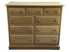 A large, modern chest of drawers, 1290mm wide x 57