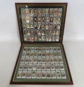 Two well framed Players & Wills cigarette card set