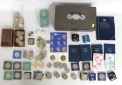 A quantity of mixed coinage & related items includ