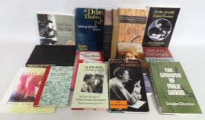A selection of books relating to Dylan Thomas including 