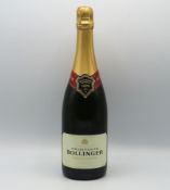 A 75cl bottle of Bollinger Champagne