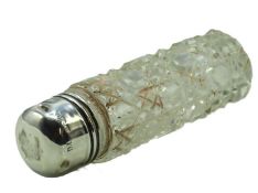 A 1900, late Victorian London silver topped scent