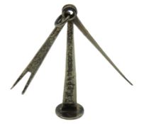 A 1911 Birmingham silver pipe tamper tool by Willi