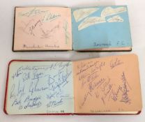 Two c.1950s autograph albums containing various fo