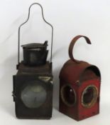 A British Rail signalling lamp twinned with a Chal