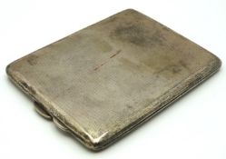 A 1935 Birmingham silver cigarette case by Frederi