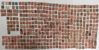 A collection of 384 Victorian single penny red pos