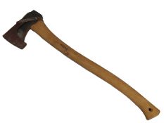 A Wetterlings axe with hickory handle with blade c