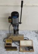 A Draper bench morticer with drill bits