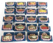 A quantity of boxed Matchbox diecast model vehicle