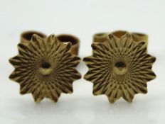 A pair of 9ct gold 