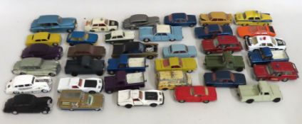 A quantity of play worn diecast vehicles, mostly D