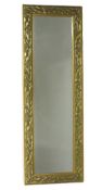 A contemporary decorative hall mirror with gilt re