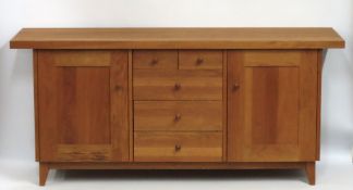 A contemporary shaker style oak buffet/sideboard s