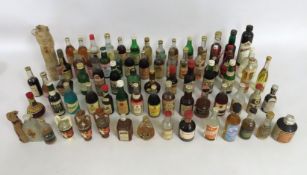 A quantity of approx. 74 alcoholic miniatures with