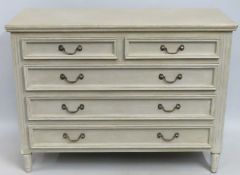 A Laura Ashely style chest of drawers, 1090mm wide