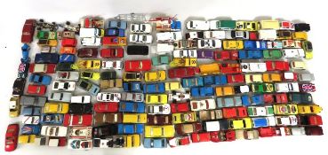 A quantity of play worn diecast vehicles, mostly C