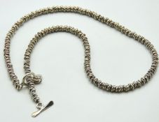 A Hiho silver sweetie style necklace, 450mm long,