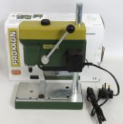 A boxed Proxxon TBM 220 Bench drill machine, prese