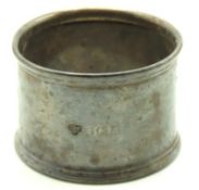 A 1937 Birmingham silver napkin ring by Selfridge