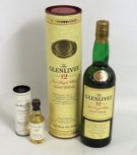 A cased 70cl bottle of Glenlivet 12 year old singl