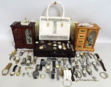 A quantity of costume jewellery items including je