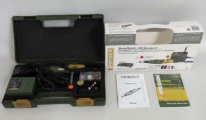A boxed Proxxon Mircomot 60/E Engraving set. prese