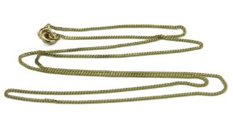 A 9ct gold chain, 440mm long, 1.8g