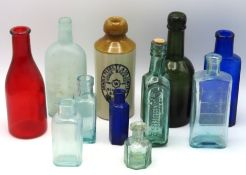 A collection of vintage bottles including a Arnold