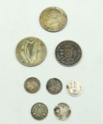 A 1964 0.900 silver Kennedy half dollar, a 0.750 s