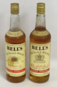 Two bottles of Extra Special Bells whisky, each 70
