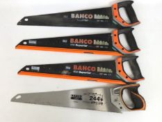 Four Bacho saws comprising a 244+ Barracuda & thre