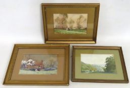 A Tom Campbell (1865-1943) framed watercolour of c