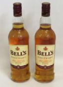 Two bottles of 8 year old Finest Old Scotch Bells