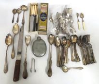 A selection of mostly silver plated cutlery to inc