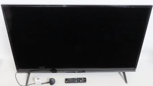 An LG 42in television with remote control