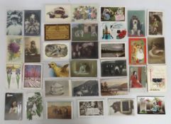 A collection of approx. 72 postcards & greetings c