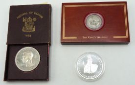 A 0.720 silver Wilhelmina 2 1/2 gulden twinned wit