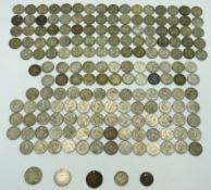 A quantity of pre-1947 0.500 silver 231.4g & pre-1