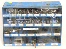 A large number of HSS drill bits with Presto engin