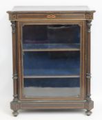 A Victorian pier cabinet, some loss & faults to gi