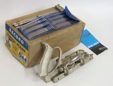 A boxed Record 044 plough plane & blade pack with